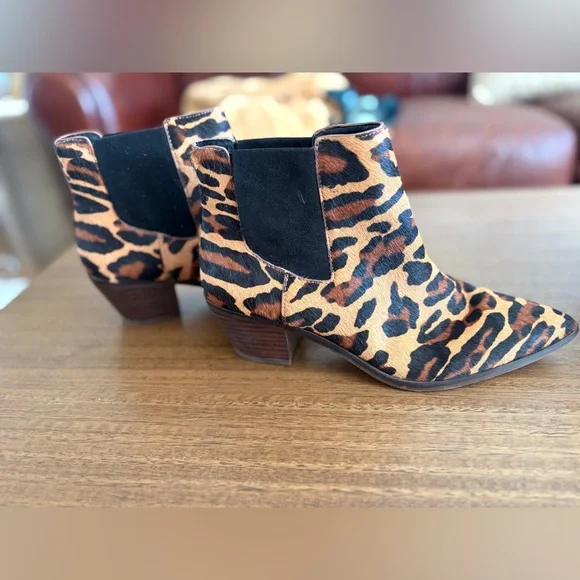 Sole Society Leopard-Print Booties - Picture 4 of 9
